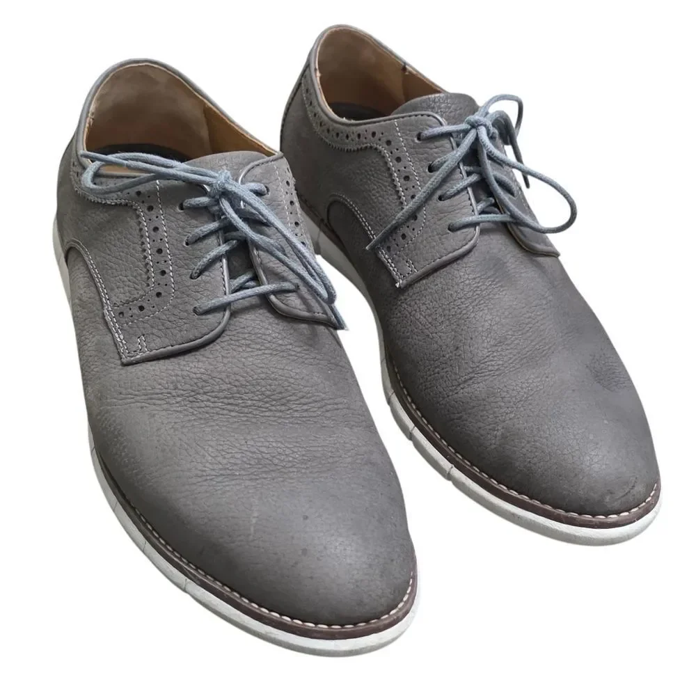 Taupe Sheepskin Men's Dress Shoes